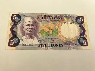 5 Leones Sierra Leone 1981 - Rare