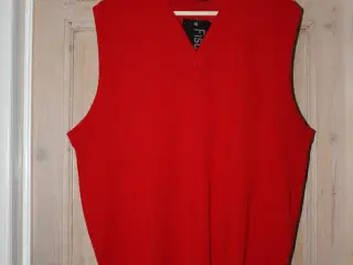 Vest fra Fischer rød Str. XL 50% uld 50% akryl