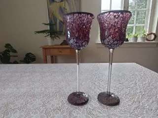 Mosaik fyrfadsstager 