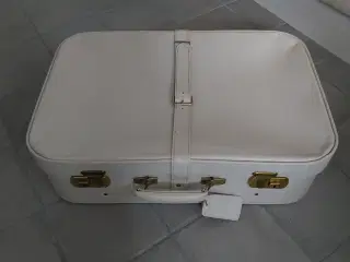 Hvid gammel kuffert