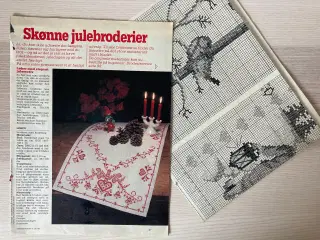 9 julebroderimønstre incl. mønsterark HV 39/1985