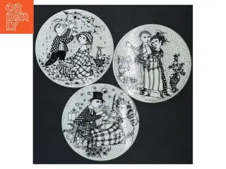 Oktober, november og december platter fra Bjørn Wiinblad (str. Ø 15 cm)