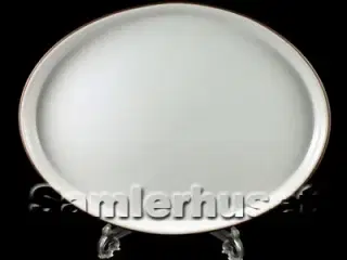 Brun Domino Stegefad Ovalt 35x26 cm.