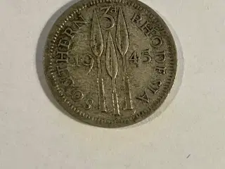 Southern Rhodesia 3 Pence 1945