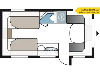 2025 - Kabe Estate 470 GLE   Lille vogn med det rigtige udstyr