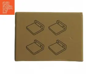 4 stk. små hylder (str. 4 styk. 10. x 10 cm)