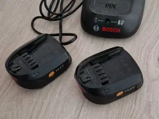 Bosch 14,4 V 1,5 Ah batterier + lader