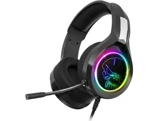 Spirit of Gamer Pro-H8 gaming headset med mikrofon - sort/multifarvet RGB