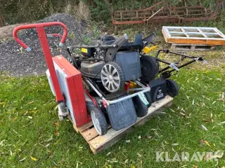 Blandet Græsslåmaskiner og palleløfter Al-Ko, Texas