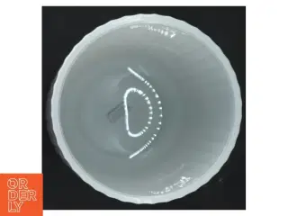 Hvid porcelænsvase fra Lyngby (str. 20 cm)