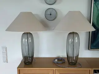 Holmegaard. Flotte ”Grace” bordlamper, smoke