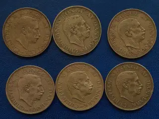 1 kr. komplet fra 1942 til 1947