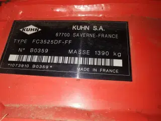 Kuhn Front skårlægger Type FC3525DF-FF