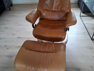 Lænestol i brun 