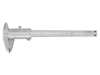 Skydelære med skruelås 0-150x0,02 mm og 40 mm kæber