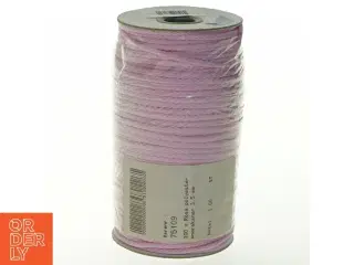 100 m lyserød polyester anoraksnor (str. 100 m. 3,5 mm bredt)