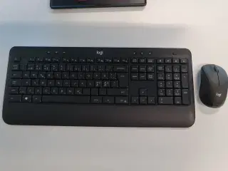 Logitech trådløs keyboard & mus