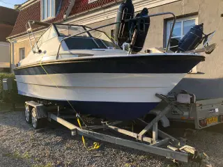 Fjord 22 med ellers uden bådetrailer klar til sej