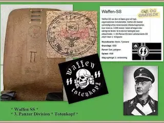 * Militær * WW2 * Kartentasche * Waffen SS *