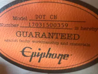 Epiphone Dot m. Duesenberg tremolo