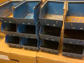Blå kasser 12 stk