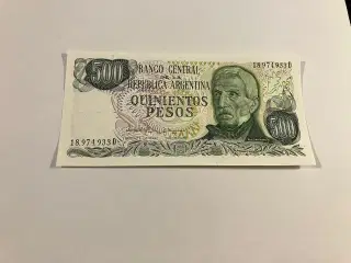 500 Pesos Argentina