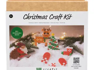DIY Kit NABBI BioBeads , Julemand, julesok, julehjerte, juletræ og rensdyr, 1 pk.