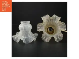 Glas pendel lampeskærm (str. 18x18 cm)