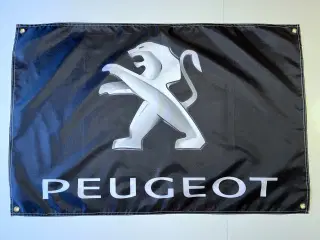 Flag med Peugeot logo