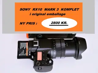 SONY Digitalkamera RX 10 Mark 3 / m. Zeiss