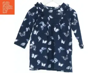 Blå kjole med sommerfugle print fra H&M (str. 74)