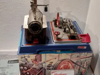  Wilesco D16 m. kasse, tabs, olie mm. Afprøvet