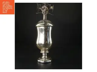 Fattigmands vase med låg - metallisk look (str. 35 cm)