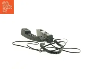 Sort fastnettelefon til væg (str. 23 x 5 cm)