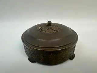 Vintage messing skrin / æske
