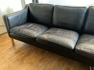 MH 195 læder sofa 3 person