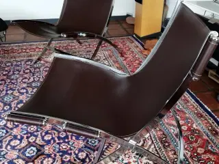 2 Lænestole læder