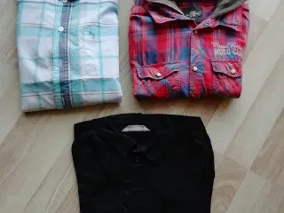skjorter med lang ærme str. 164, H&M
