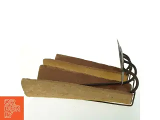 Vintage keramik og metalvæglysestager (str. H. 30 cm)