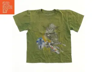 Star Wars T-Shirt med Yoda og R2-D2 motiv fra Disney (str. 92)