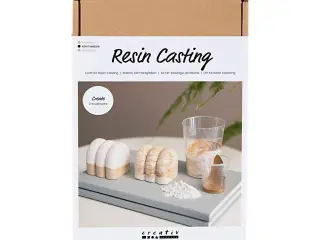 DIY Kit Resin Støbning, Skulptur, beige, off white, 1 pk.