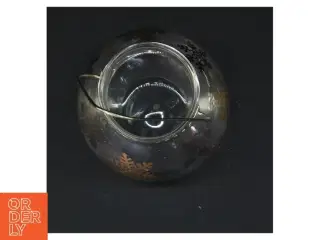 Glaslanterne med snefnugdesign (str. 9 cm)