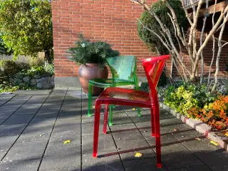 Designstole i specialplast - 6 stk