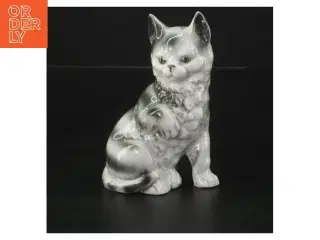 Porcelænsfigur af kat (str. 11 cm)
