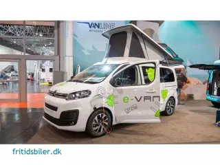 2024 - Pössl vanline E-Vanster 75 Kwh   DK´s første elektriske campervan 380 km på en opladning og kun 345 kr. halvårligt i vægtafgift