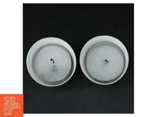 Dekorative stearinlys med fuglemotiv (str. Ø. 7 cm)