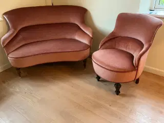 Lille sofa plus lille stol