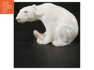 Porcelænsfigur af isbjørn fra B&G (str. 20x11 cm)