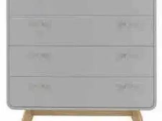 Caitlin kommode med fire skuffer - grå