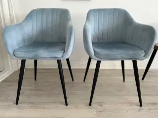 Spisestole i velour 